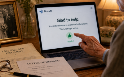 AI Notes That Its Detailed Legal Advice Does Not Constitute Legal Advice